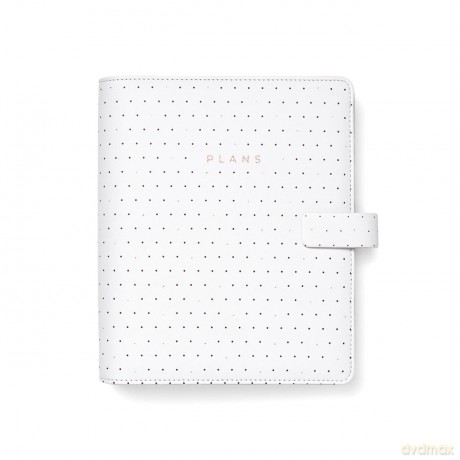Filofax A5 Moonlight Organiser - white