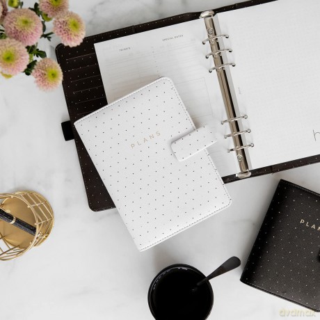 Filofax A5 Moonlight Organiser - white
