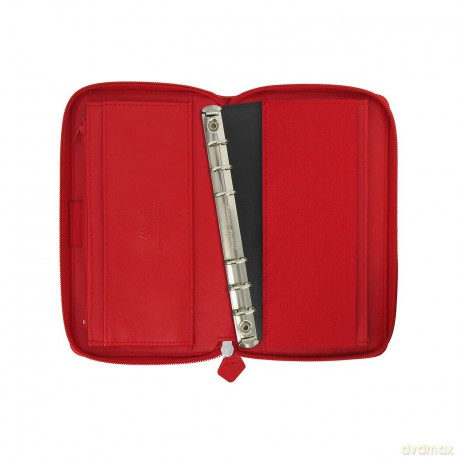 Filofax Compact Saffiano Zip Poppy Organiser