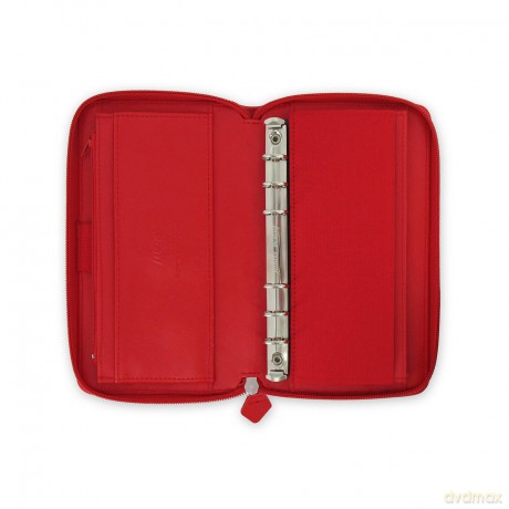 Filofax Compact Saffiano Zip Poppy Organiser