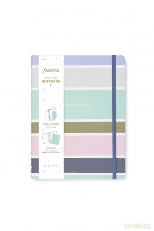 Filofax Good Vibes A5 Refillable Notebook - Stripes [KSIĄŻKA]