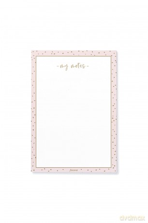 Filofax My Notes A5 Notepad - Confetti, White [KSIĄŻKA]