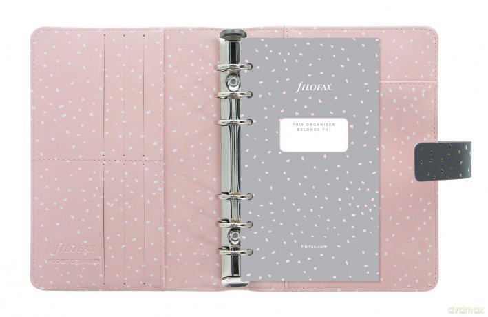 Filofax Personal Confetti Charcoal Organiser