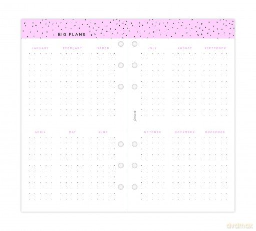 FILOFAX Personal Confetti Week ON Two PA [KSIĄŻKA]