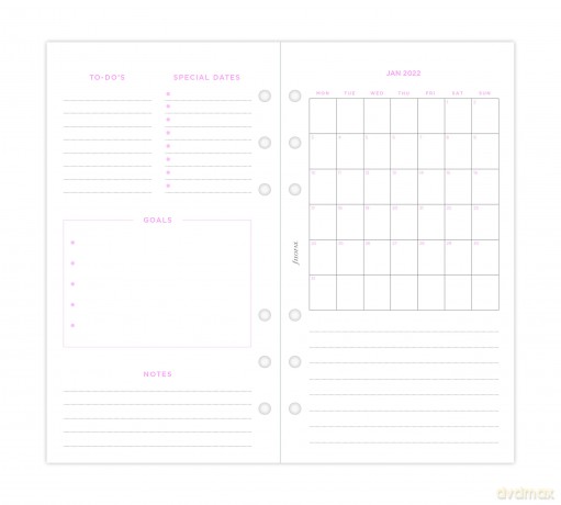 FILOFAX Personal Confetti Week ON Two PA [KSIĄŻKA]