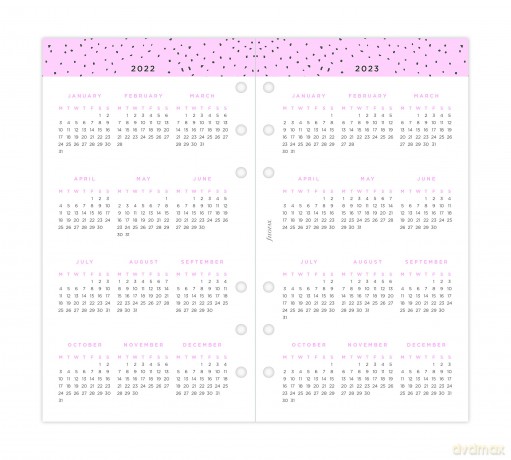 FILOFAX Personal Confetti Week ON Two PA [KSIĄŻKA]