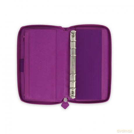 Filofax Saffiano compact organiser, raspberry