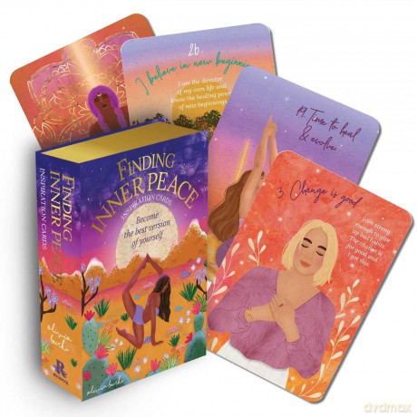 Finding Inner Peace Inspiration Cards: Become the best version of yourself - Olivia Bürki [KSIĄŻKA]
