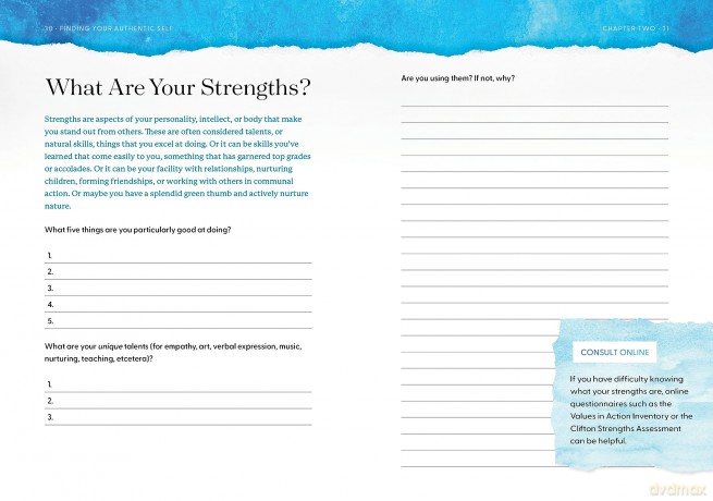 Finding Your Authentic Self: More than 200 Unique, Focused Writing Prompts and Self-Exploration Exercises (Guided Workbooks) - Susan Reynolds [KALENDARZ]