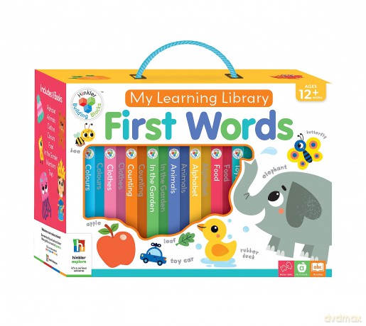 First Words My Learning Library | Hinkler Building Blocks | Board Books for Toddlers | Early Learning for Babies - Hinkler [KSIĄŻKA]
