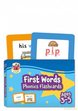 First Words Phonics Flashcards for Ages 3-5 (CGP Reception Activity Books and Cards) - CGP Books [KSIĄŻKA]