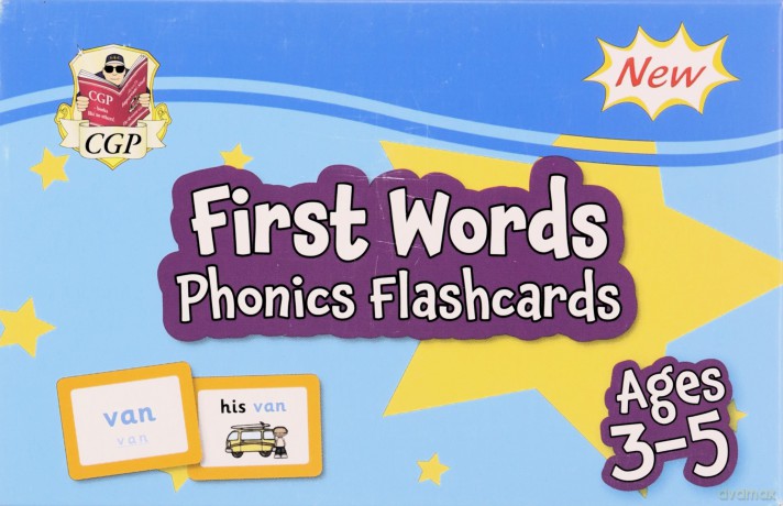 First Words Phonics Flashcards for Ages 3-5 (CGP Reception Activity Books and Cards) - CGP Books [KSIĄŻKA]