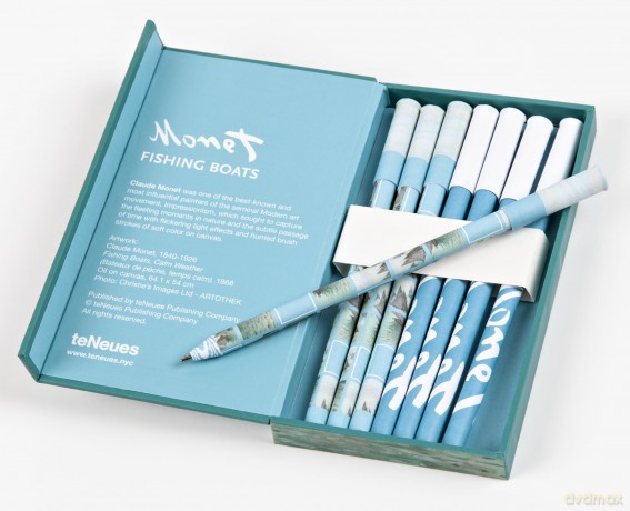 Fishing Boats, Claude Monet 8-Pen Set - Claude Monet [KSIĄŻKA]