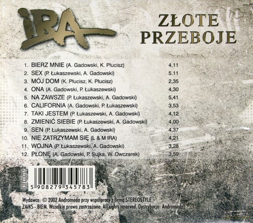Ira: Złote Przeboje [CD]