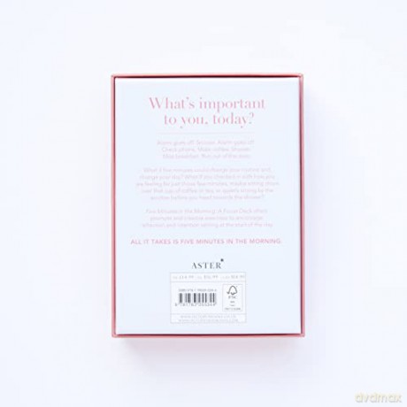 Five Minutes in the Morning: A Focus Journal (Five-minute Self-care Journals) - Aster [KALENDARZ]