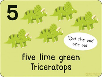 Flashcards: Dinosaurs! 27 double-sided cards suitable for 3 year olds (Lots to Spot Flashcards) [KSIĄŻKA]