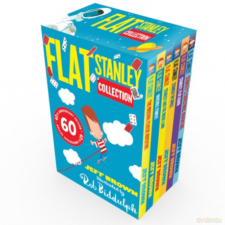 Flat Stanley 60th Anniversary Six-Book Box Set: Celebrating 60 years of Flat Stanley in 2024 with a six-book box set of the original classic adventures, illustrated by Rob Biddulph! - Jeff Brown [KSIĄŻKA]