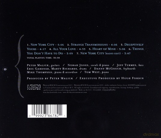 Peter Malick& Norah Jones: New York City [CD]