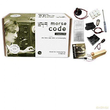 Flights of Fancy 85807 Morse Code Creative Kit, Brown, White [KSIĄŻKA]