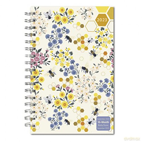 Floral Bees Weekly Planner (DESIGNER ENGAGEMENT) [KSIĄŻKA]