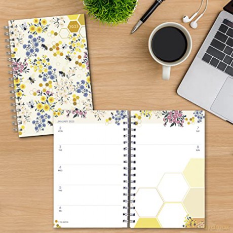 Floral Bees Weekly Planner (DESIGNER ENGAGEMENT) [KSIĄŻKA]