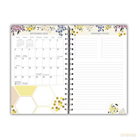 Floral Bees Weekly Planner (DESIGNER ENGAGEMENT) [KSIĄŻKA]