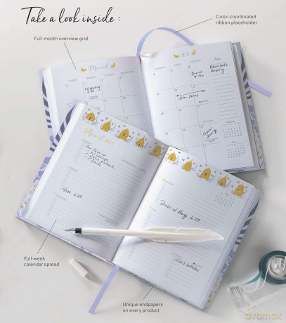 Floral Typography 2021 Calendar [KSIĄŻKA]