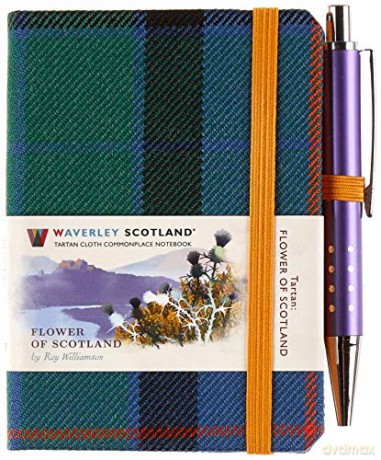 Flower of Scotland (Waverley Scotland Tartan Cloth Commonplace Notebook): 76 - Waverley Scotland [KSIĄŻKA]