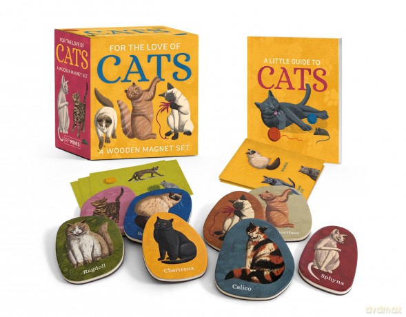 For the Love of Cats: A Wooden Magnet Set (Rp Minis) - Eliza Berkowitz [KSIĄŻKA]