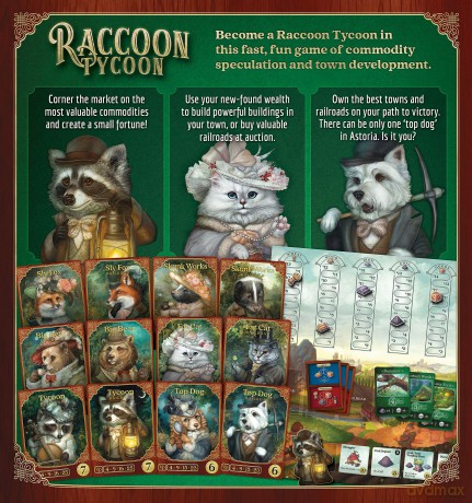Forbidden Games - Raccoon Tycoon (Standard Edition) - Board Game [KSIĄŻKA]