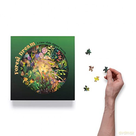 Forest Dream: A Flow State Circular Jigsaw Puzzle - Elin Svensson [KSIĄŻKA]