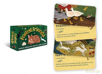 Forest Friends: Positive inspiration from the animal kingdom (Rockpool Mini Cards) - Tijana Lukovic [KSIĄŻKA]