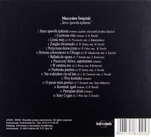 Mieczysław Święcicki: Serce spowiła tęs [CD]
