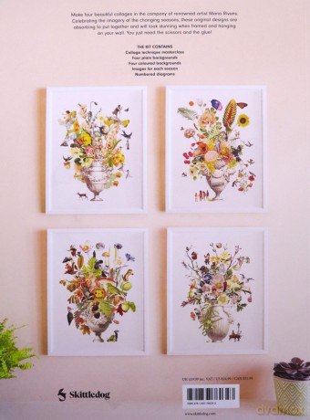Four Seasons: Build four beautiful collages from this complete kit - Maria Rivans [KSIĄŻKA]