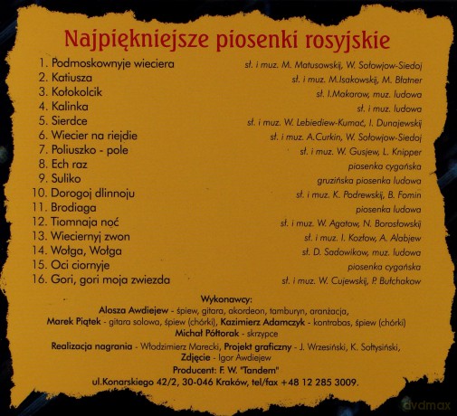Alosza Awdiejew: Najpiękniejsze piosenki [CD]