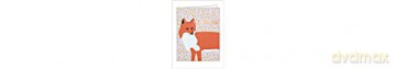 Foxy Thank You Notecard Set: In Portable Acetate Box - Ampersand [KALENDARZ]