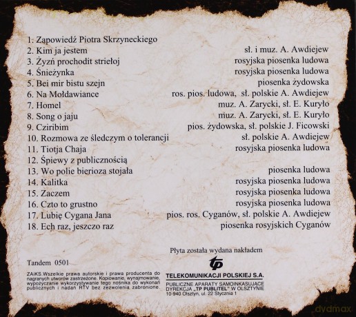 Alosza Awdiejew: Pamiątka z piwnicy [CD]