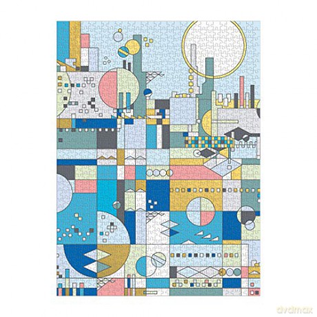 Frank Lloyd Wright City By The Sea 1000 Piece Foil Puzzle - Galison [PUZZLE]