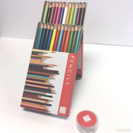 Frank Lloyd Wright Colored Pencils with Sharpener - Frank Lloyd Wright [KALENDARZ]