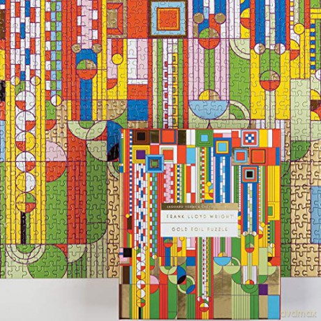 Frank Lloyd Wright Saguaro Cactus and Forms Foil Stamped 1000 PC Puzzle - Galison [PUZZLE]