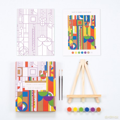Frank Lloyd Wright Saguaro Cactus and Forms Paint By Number Kit - Galison [KSIĄŻKA]