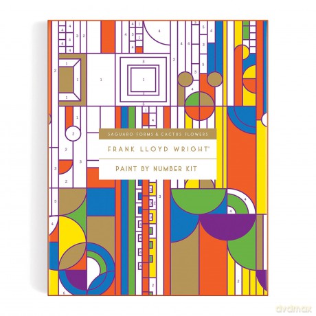 Frank Lloyd Wright Saguaro Cactus and Forms Paint By Number Kit - Galison [KSIĄŻKA]