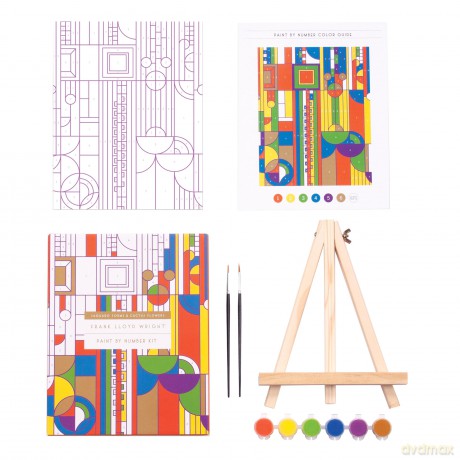 Frank Lloyd Wright Saguaro Cactus and Forms Paint By Number Kit - Galison [KSIĄŻKA]