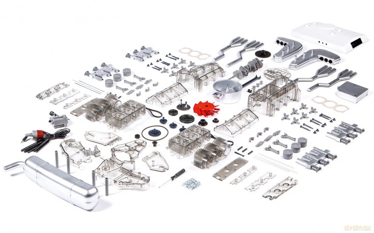 Franzis Porsche 911 Boxer Engine Kit [KSIĄŻKA]