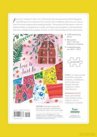 Free to Just Be: (Flow) for Adults Families Picture Quote Mindfulness Game Gift Jigsaw 26 3/8 X 18 7/8 - Irene Smit [PUZZLE]