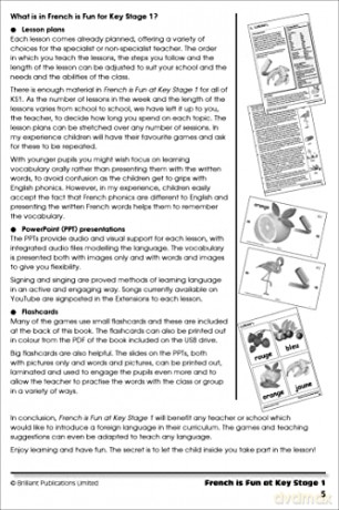 French is Fun at Key Stage 1 (Book and USB): Games, Music, Pictures and Actions to Introduce French to Young Children - Florentina Popescu [KSIĄŻKA]