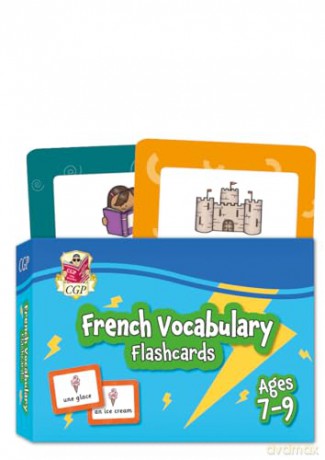French Vocabulary Flashcards for Ages 7-9 (with Free Online Audio) (CGP KS2 Activity Books and Cards) - CGP Books [KSIĄŻKA]