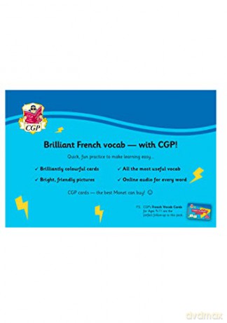 French Vocabulary Flashcards for Ages 7-9 (with Free Online Audio) (CGP KS2 Activity Books and Cards) - CGP Books [KSIĄŻKA]