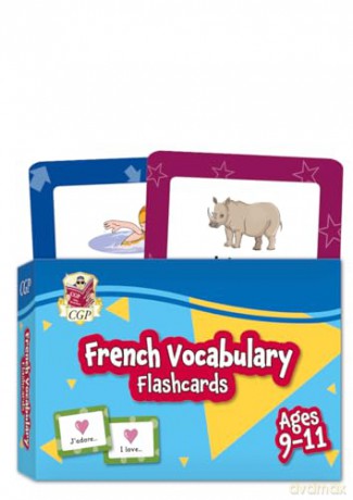 French Vocabulary Flashcards for Ages 9-11 (with Free Online Audio) (CGP KS2 Activity Books and Cards) - CGP Books [KSIĄŻKA]