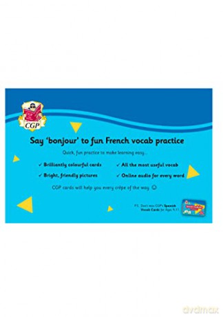 French Vocabulary Flashcards for Ages 9-11 (with Free Online Audio) (CGP KS2 Activity Books and Cards) - CGP Books [KSIĄŻKA]